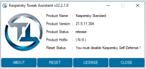 Kaspersky Tweak Assistant 23.11.19