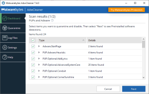 Malwarebytes AdwCleaner 8.4.2