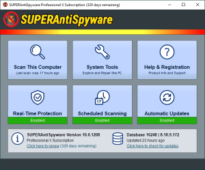 SUPERAntiSpyware Professional 10.0.1266